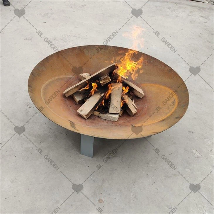 Wood Fire Pit Backyard