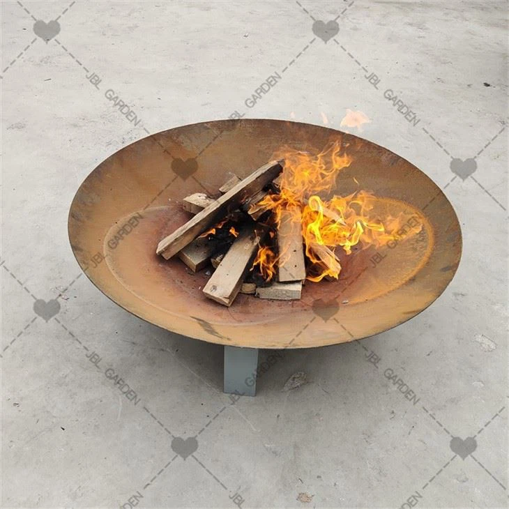 Wood Fire Pit Backyard