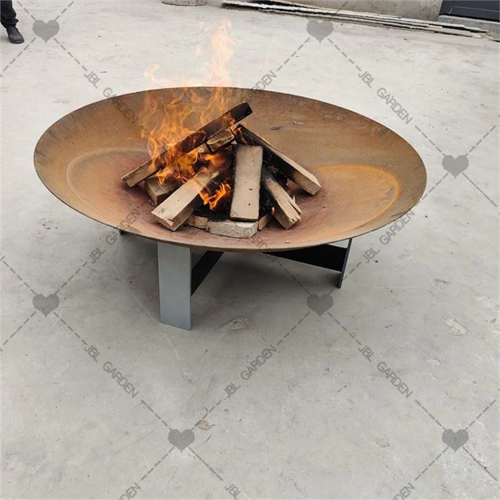 Wood Fire Pit Backyard