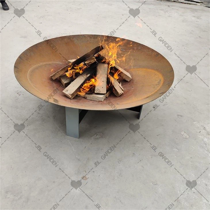Wood Fire Pit Backyard