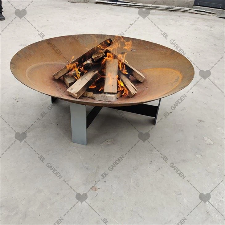 Wood Fire Pit Backyard