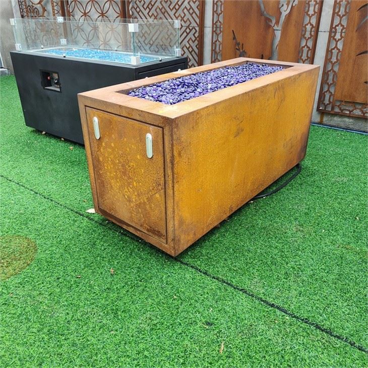 Corten Gas Fire Pits