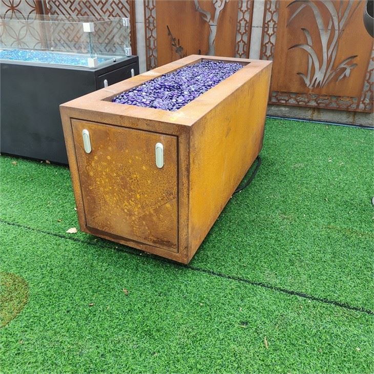 Corten Gas Fire Pits