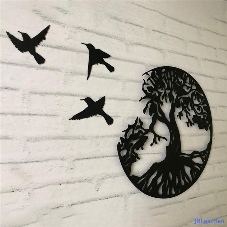 Family Tree With Birds Wall Plaque Art