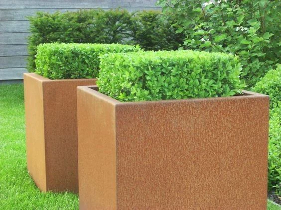 Garden Flower Metal Planter Pots