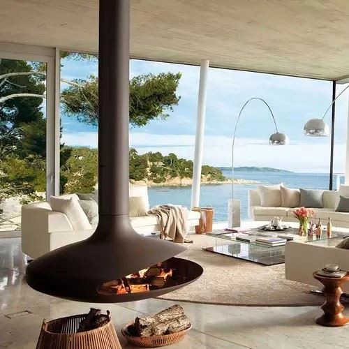 Indoor Outdoor Fireplace ‎