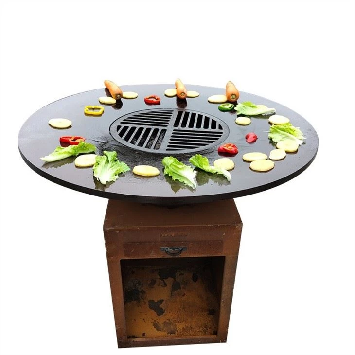 Wood BBQ Grill For Outdoor Kitchen