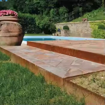 Cor Ten Steel Lawn Edging