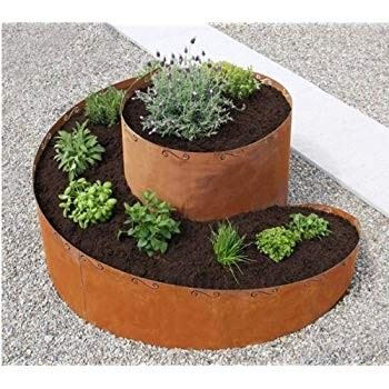 Large Polygonal Corten Steel Planter