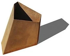 Large Polygonal Corten Steel Planter