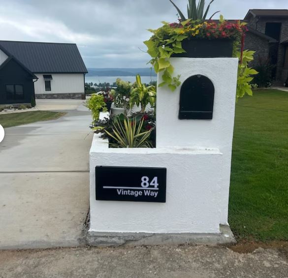 Metal Address Sign For House