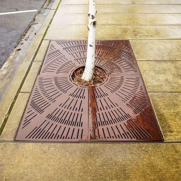Modern Corten Steel Tree Grille factory