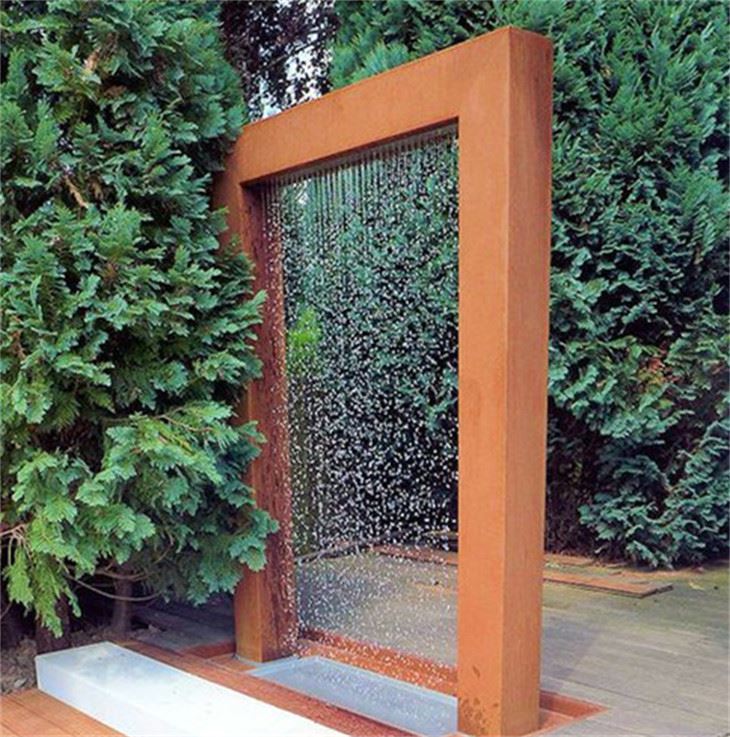 Modern Weathering Steel Water Features factory