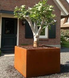 Garden Customized Corten Steel Cube Planter Garden Customized Corten Steel Cube Planter