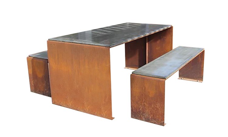 utdoor corten bench 11 utdoor corten bench 11