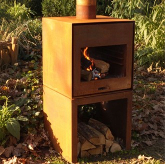 corten fireplace corten fireplace
