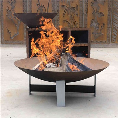 Clais Dóiteáin Nua-Aimseartha Corten Steel